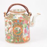 Chinese famille rose tea kettle,