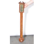 George III style stick barometer,