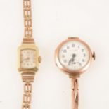 Two lady's vintage wristwatches.