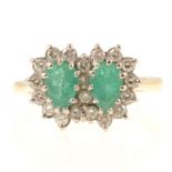 WITHDRAWN Emerald and diamond ring.