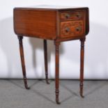 A William IV mahogany work table