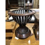 Edwardian mahogany jardiniere stand,