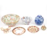 Collection of decorative ceramics and glass,