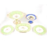 Victorian bone china dessert service,