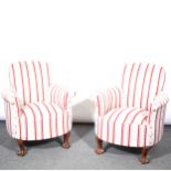 Pair of tub chairs,