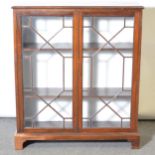 Mahogany bookcase,