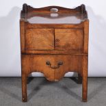 George III mahogany night cabinet