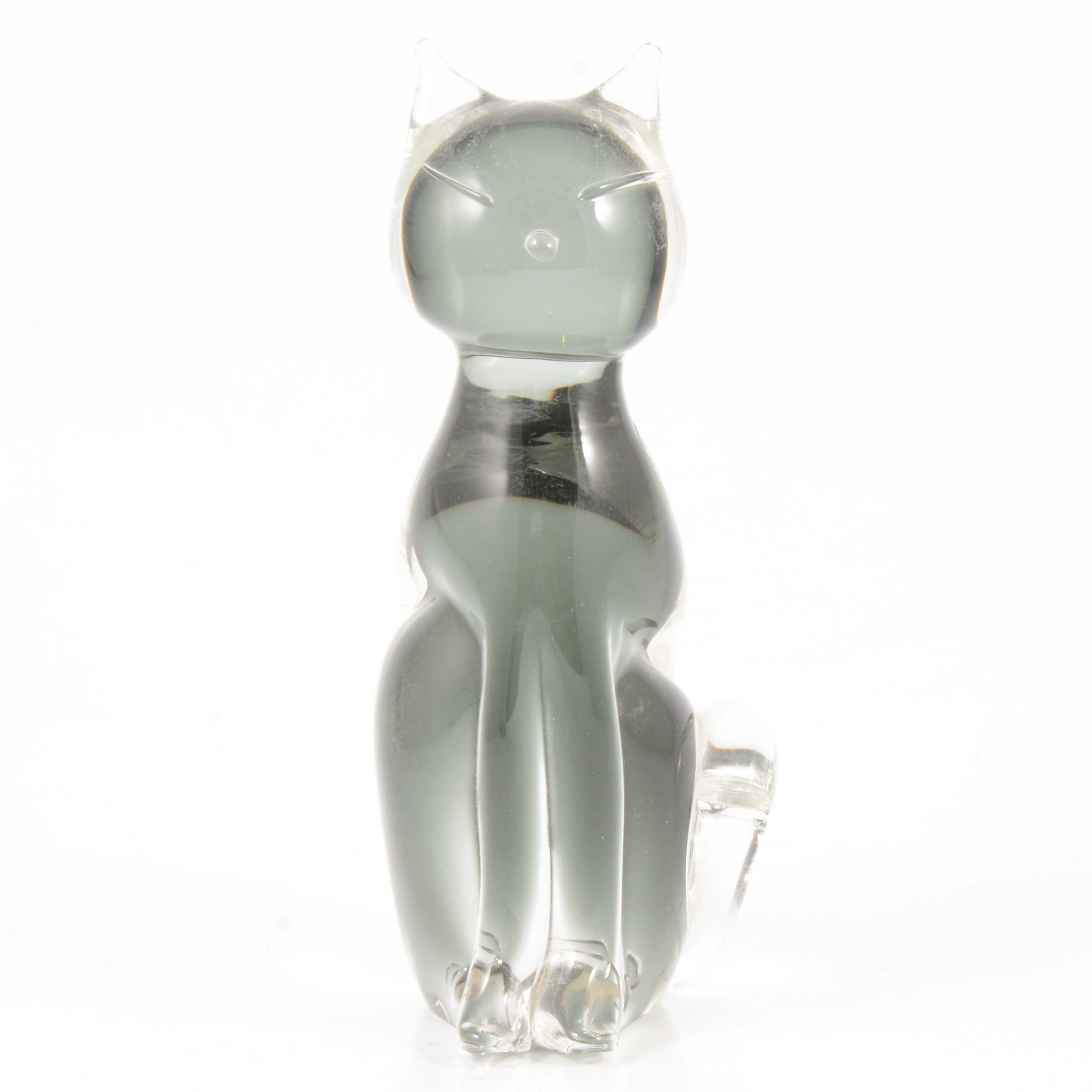 Murano glass model of a seated cat, - Image 2 of 2