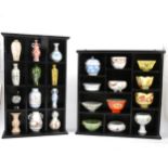 Heritage Collection set of miniature Chinese cermics,