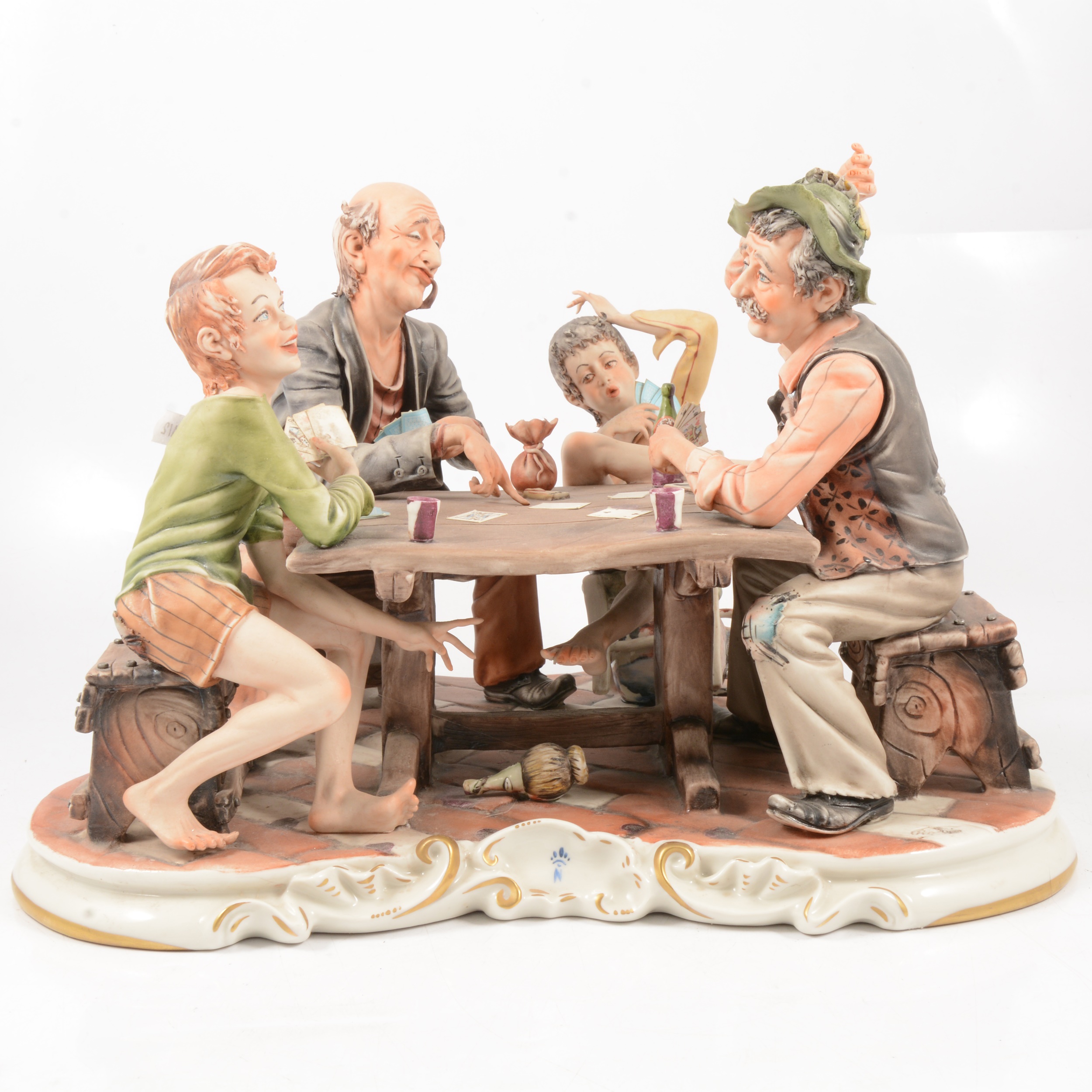 Four Capodimonte figure groups. - Image 4 of 4