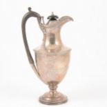 George III style silver ewer, Walter & John Barnard, London 1895.