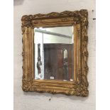 Reproduction gilt framed wall mirror,