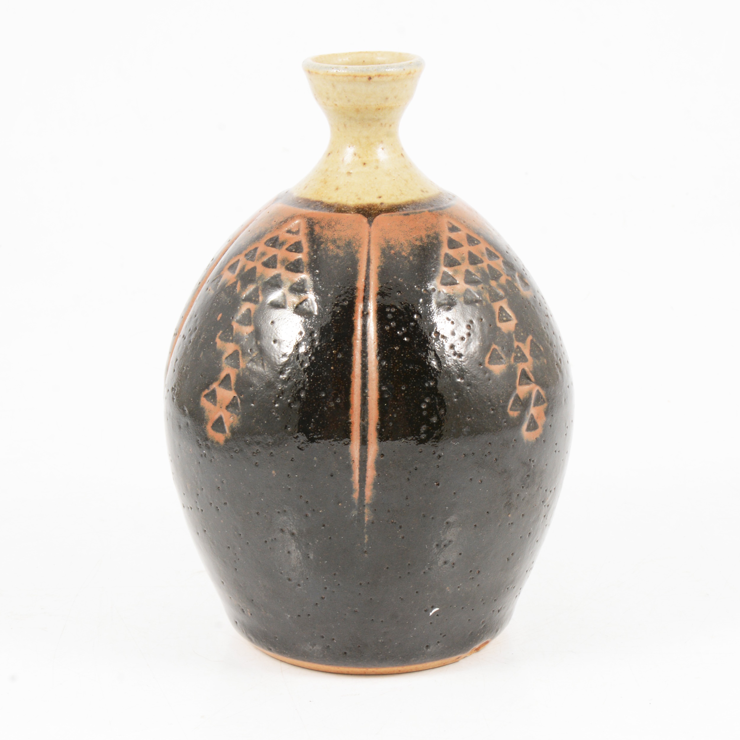 Derek Clarkson, a stoneware bottle vase - Image 2 of 3