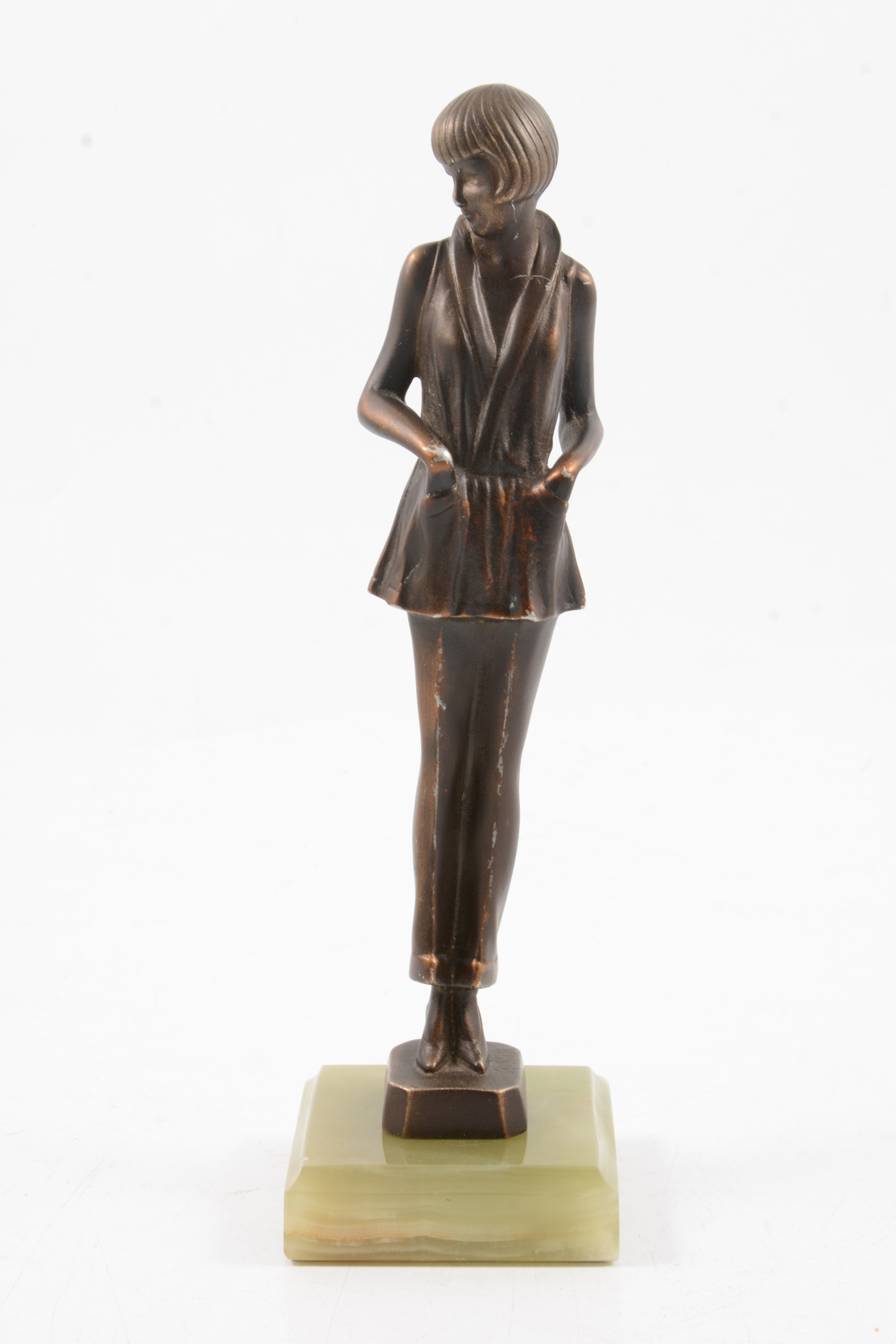 Josef Lorenzl, an Art Deco sculpture of a lady - Image 2 of 8