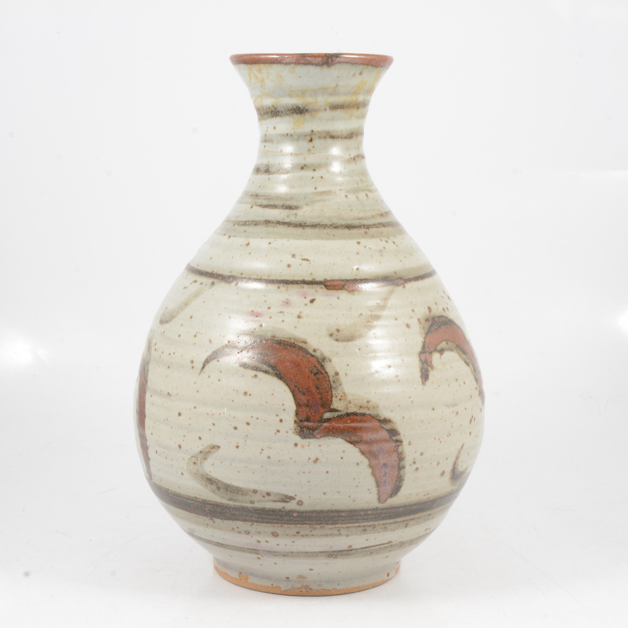 Large studio pottery stoneware vase, potter unidentifed - Image 3 of 5