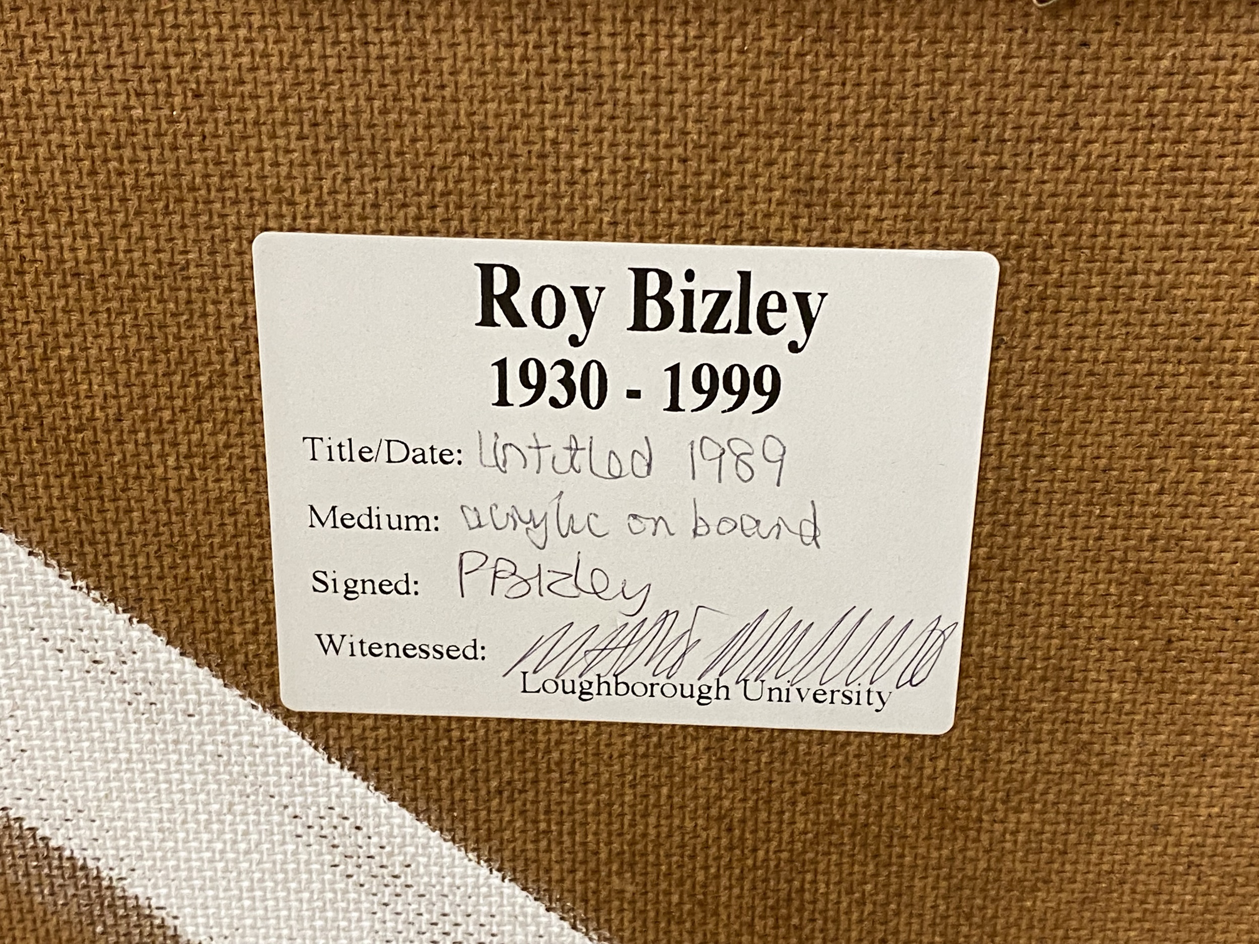 Roy Bizley, Dark Landscape, 1963 - Image 3 of 5