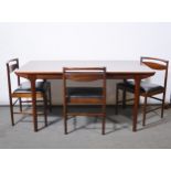 Rosewood dining room suite, designed by Tom Robertson for McIntosh of Kirkcaldy, 1970s