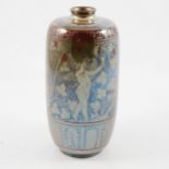 Richard Joyce for Pilkington's Royal Lancastrian, a lustre vase for a silver wedding, 1924