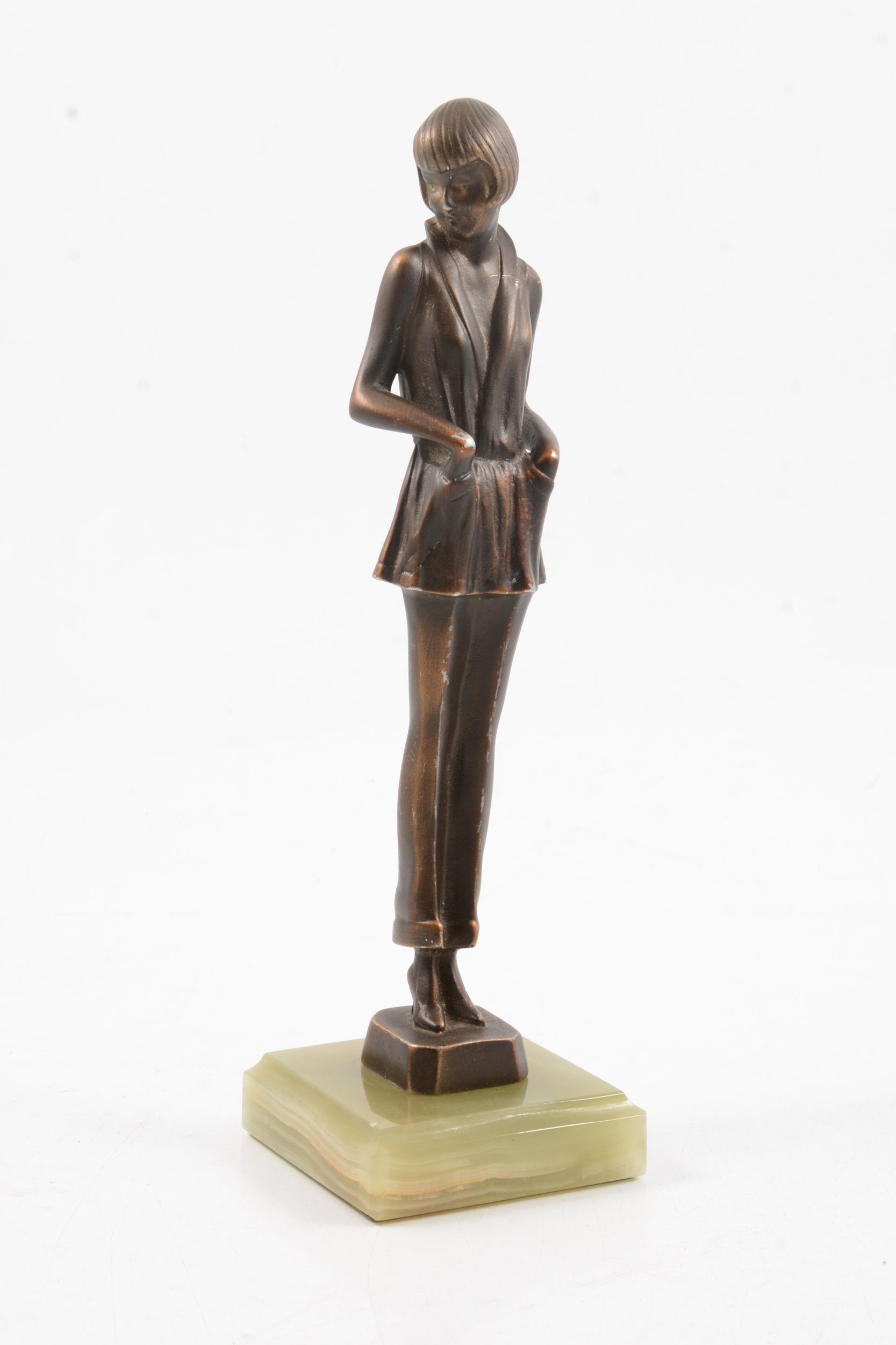 Josef Lorenzl, an Art Deco sculpture of a lady