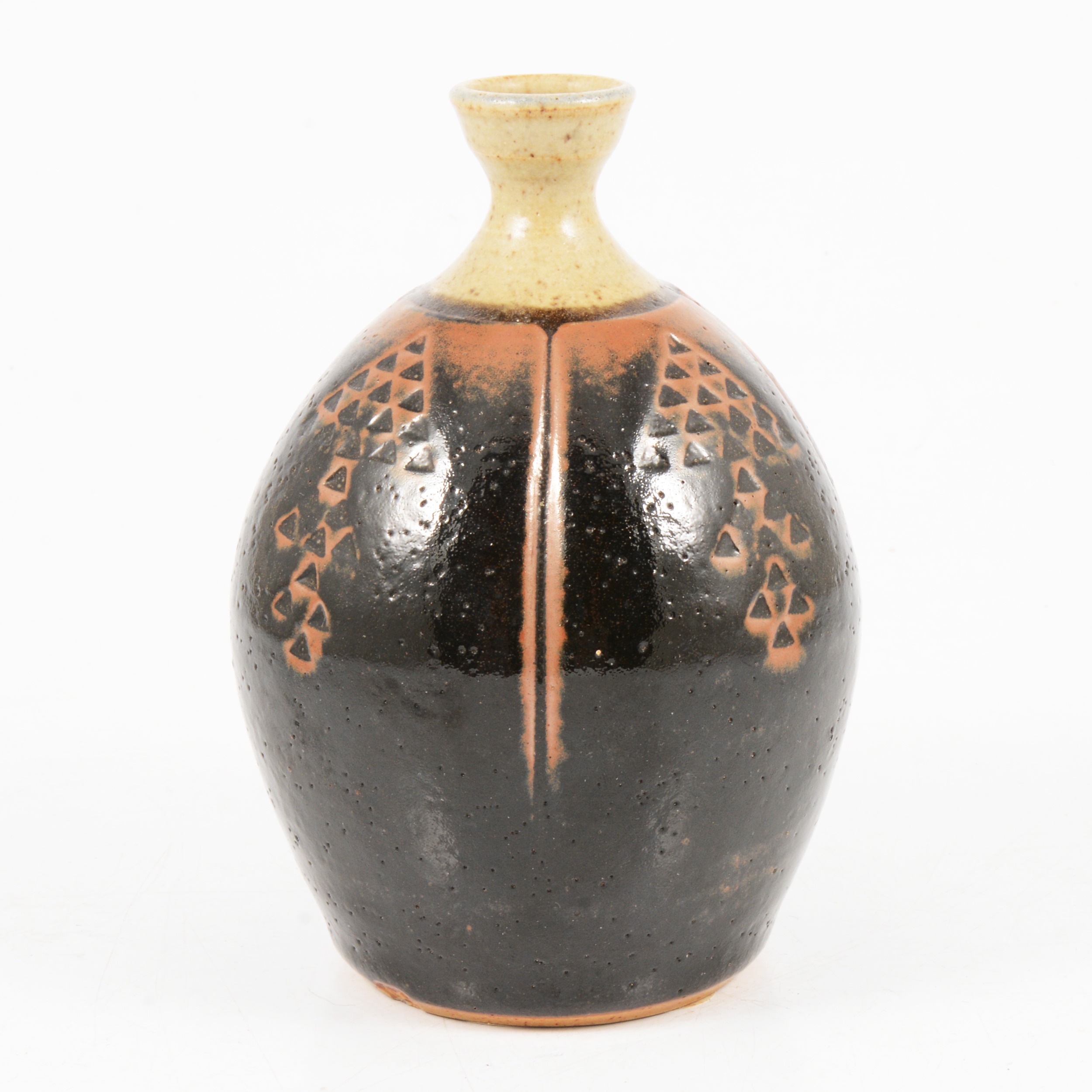 Derek Clarkson, a stoneware bottle vase