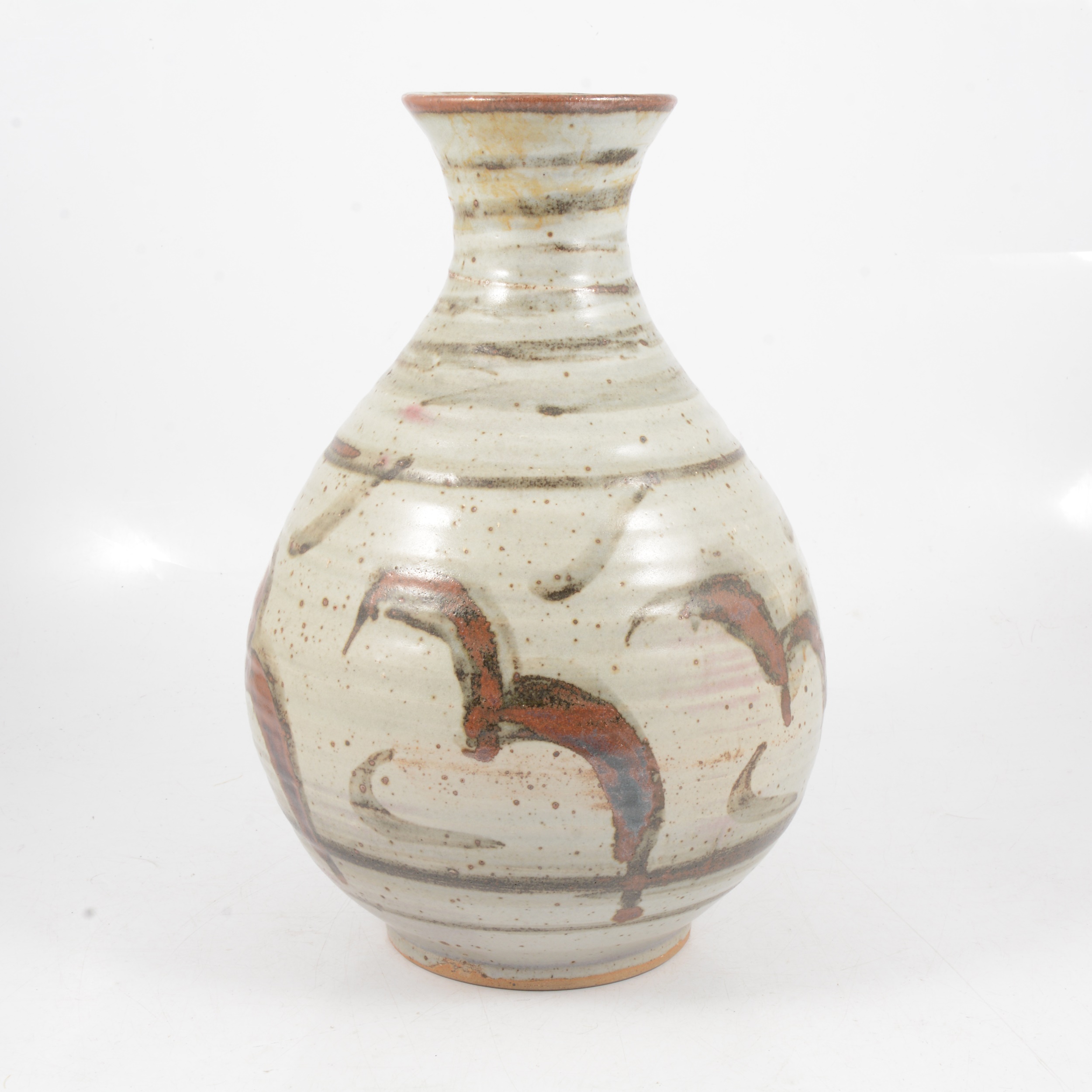 Large studio pottery stoneware vase, potter unidentifed - Image 2 of 5