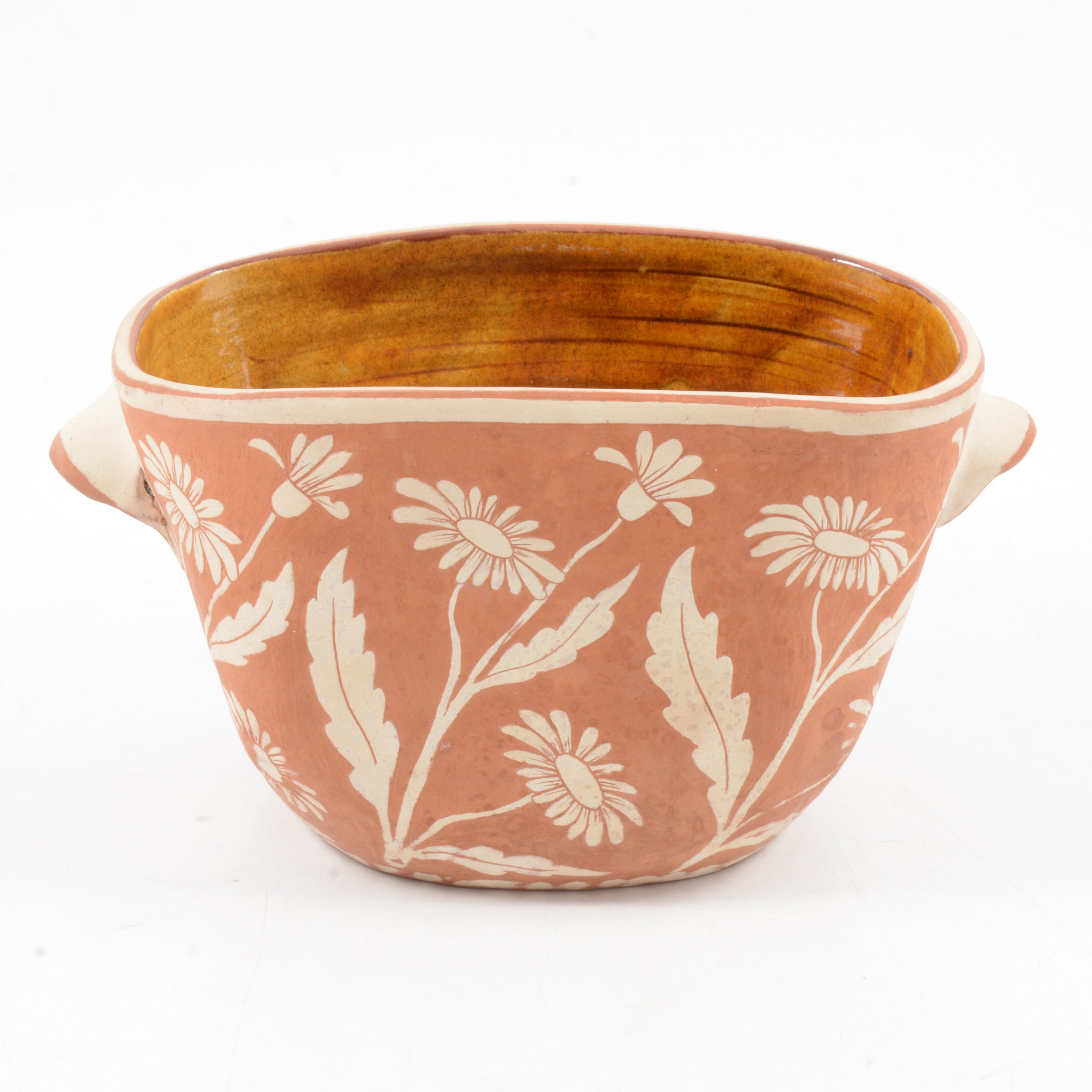 Five pieces of terracotta sgraffito ware by William and Gaye Fishley Holland. - Image 5 of 11