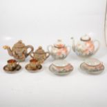 Japanese dragon ware coffee set, and an eggshell porcelain teaset,