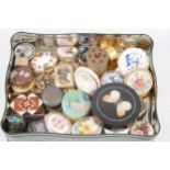 Small collection of pin and pill boxes,