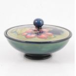 Walter Moorcroft for Moorcroft Pottery, Clematis powder bowl and cover