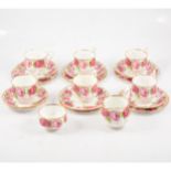 Royal Albert, Old English Rose bone china six place tea service