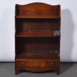 Reproduction mahogany dwarf bookcase,