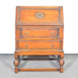 Oak bureau, 1940s,