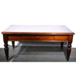 A large Victorian mahogany topped table,