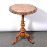 Victorian walnut tripod table