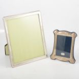 Modern silver photograph frame,