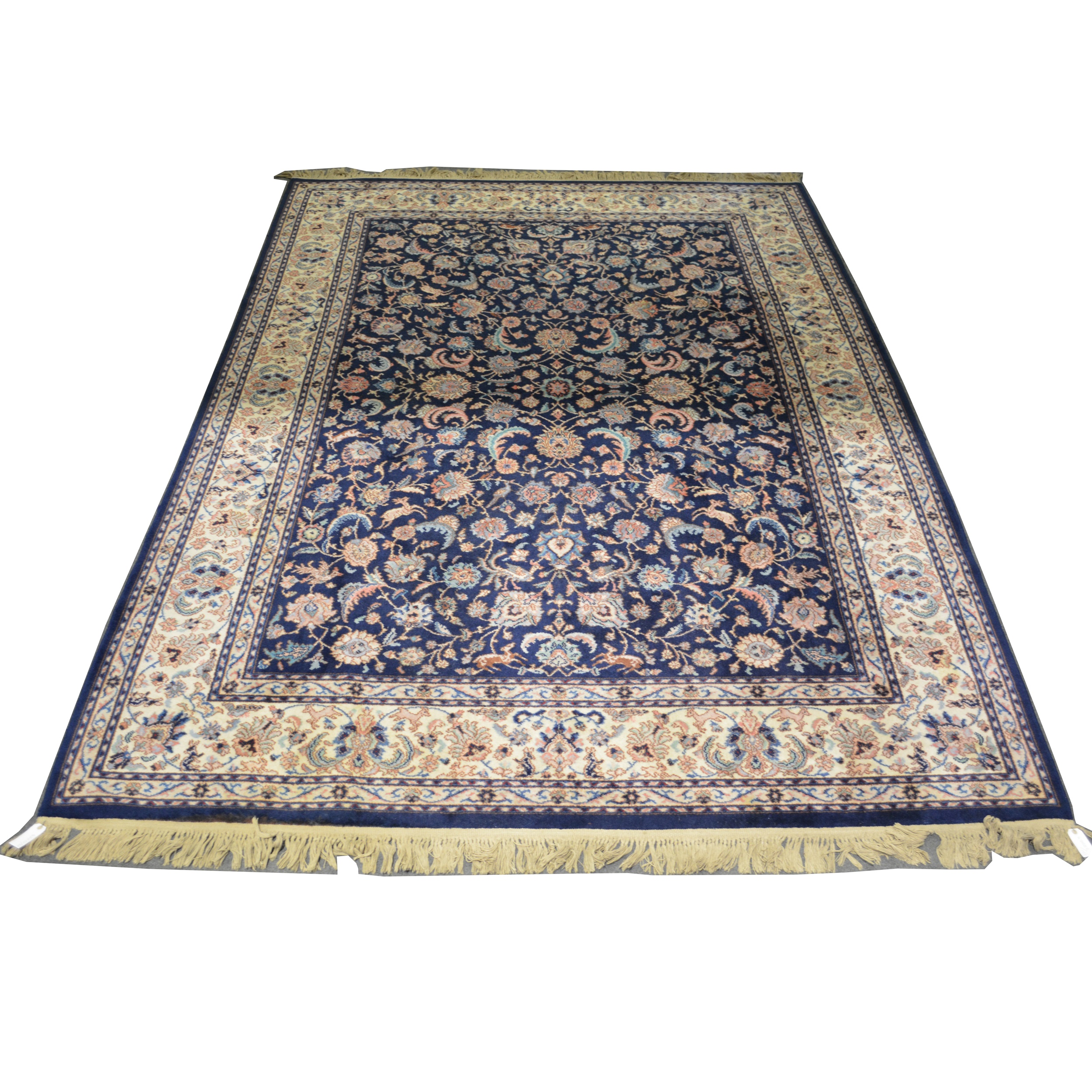 Zeigler pattern carpet, blue ground,