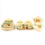 A 1930s Royal Doulton Art Deco tea service, Maybells,