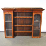 Oak and mahogany dresser top,