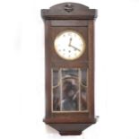 Oak wall clock,