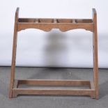 Edwardian oak stick stand,