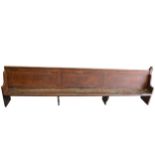 An oak bench,