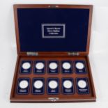 Cased Set of Queen's Beast Silver Bullion Collection.