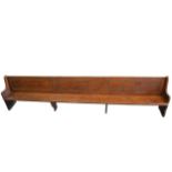 An oak bench,