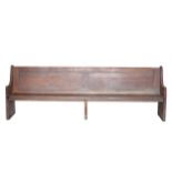 An oak bench,