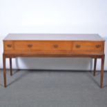 Early 19th Century square piano case, converted to a sideboard,