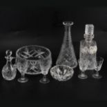 A collection of Stuart Crystal and other glassware