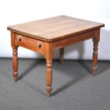 Small pine kitchen table,