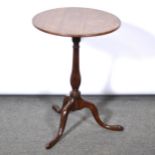 Georgian oak tripod table,