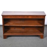 Mahogany dwarf bookcase,