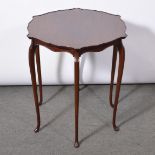 Mahogany occasional table,